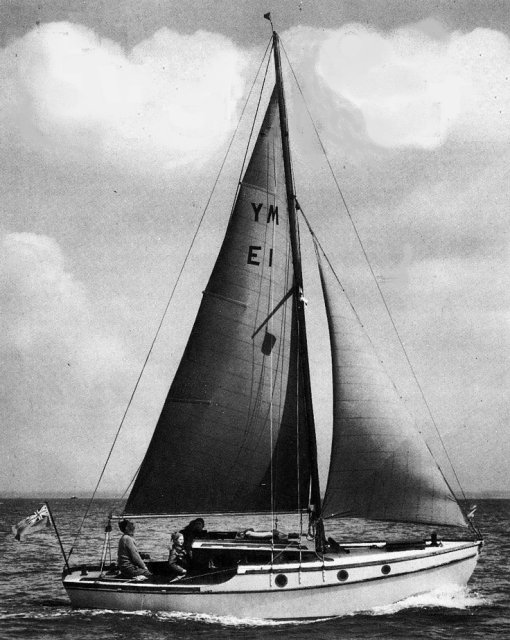 Eventide 24 sailboat under sail