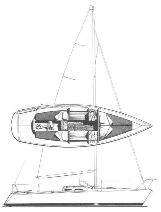 express 27 sailboat interior