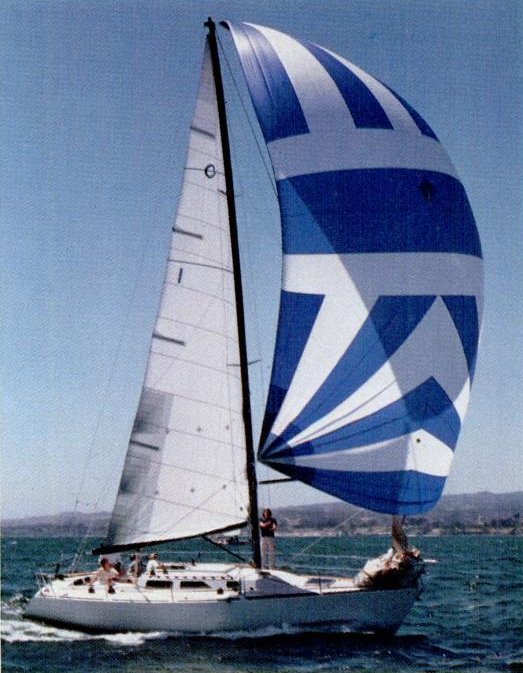 Express 37 sailboat under sail