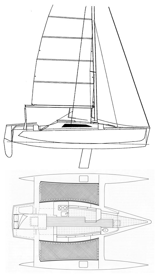 corsair f 27 trimaran sailboat