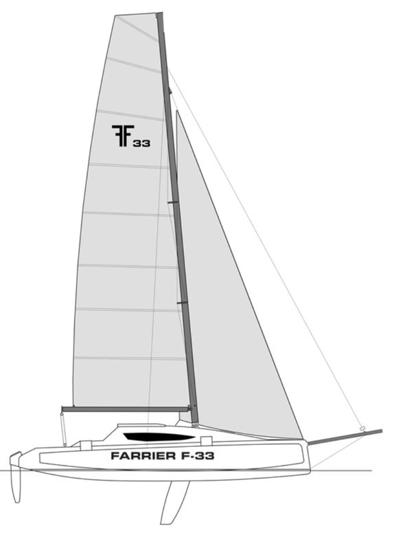 F 33 2013 sailboat under sail