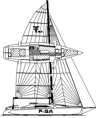 F 9a sailboat under sail