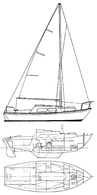Falmouth gypsy sailboat under sail