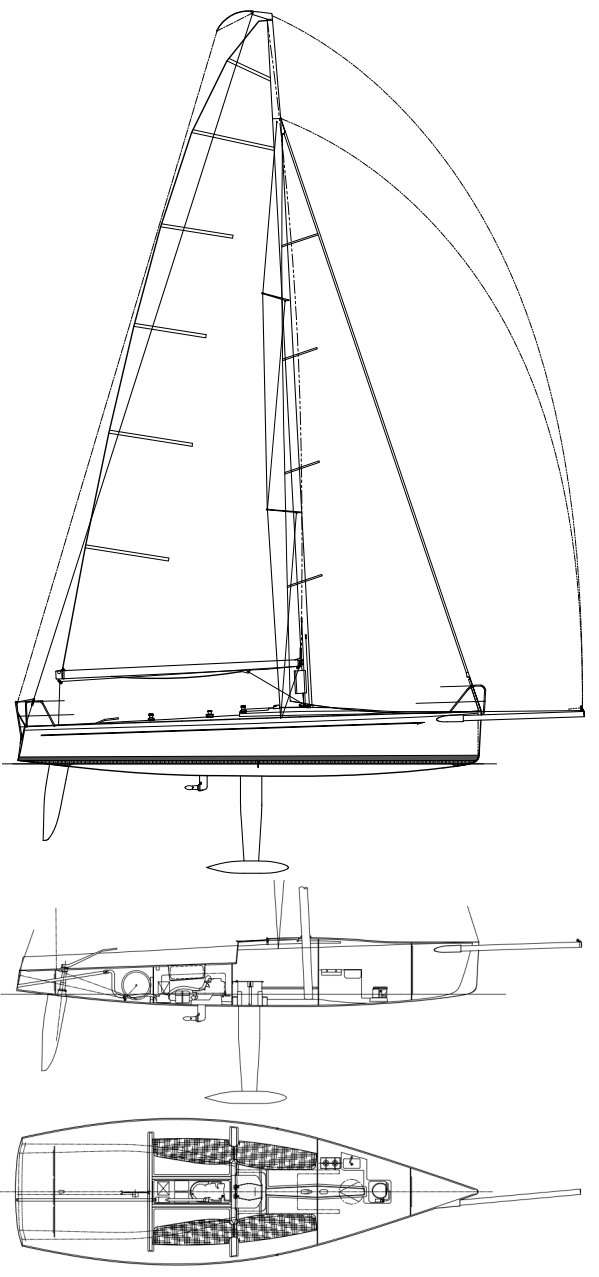 Farr 36 od 2002 sailboat under sail