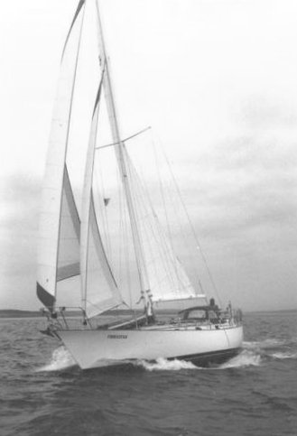 Fast passage 39 sailboat under sail