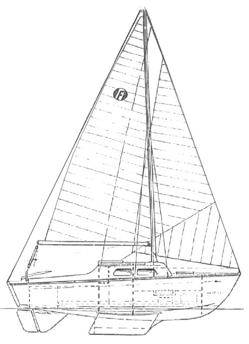 Felicity 20 hurley sailboat under sail