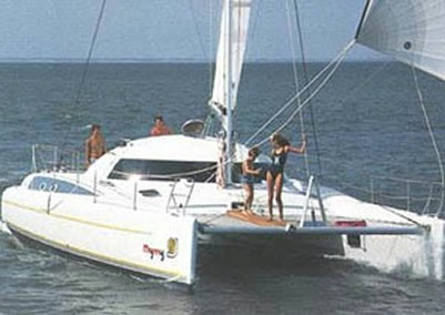 Fidji 39 sailboat under sail