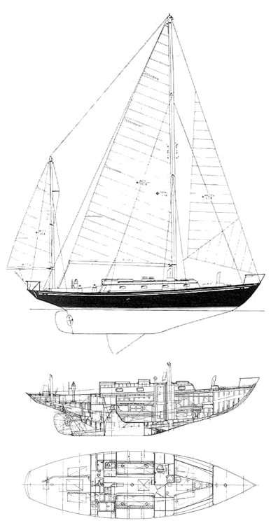 Finisterre ss sailboat under sail