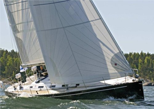 Finngulf 46 sailboat under sail