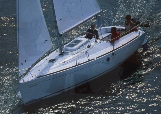First 21.7 Beneteau sailboat under sail