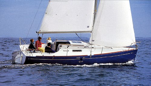 First 260 spirit Beneteau sailboat under sail
