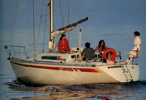 First 32 Beneteau sailboat under sail