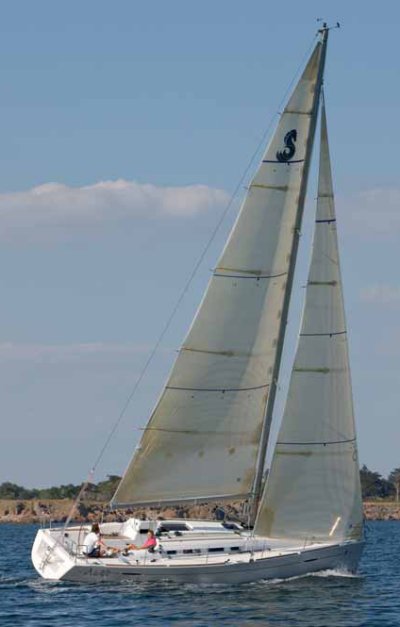 First 35 2 Beneteau sailboat under sail