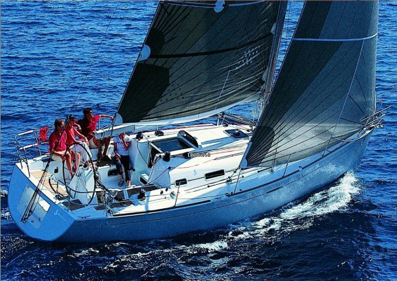 First 36.7 Beneteau sailboat under sail