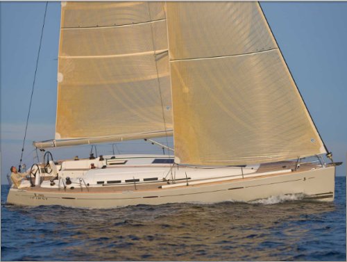 First 45 Beneteau Briand sailboat under sail