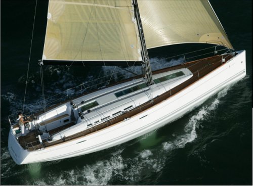 First 50 Beneteau sailboat under sail