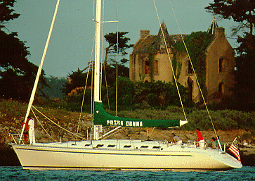 First 53 f5 Beneteau sailboat under sail