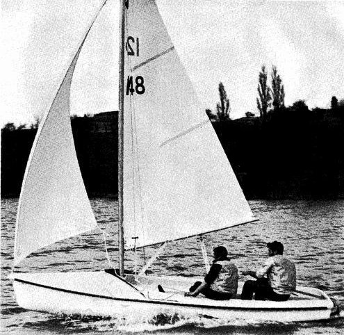 Flibustier sailboat under sail