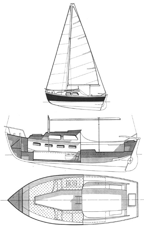 Forban mki Beneteau sailboat under sail
