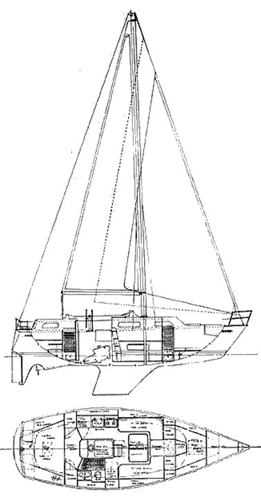 Formosa 34 sailboat under sail