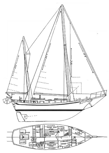 Formosa 41 sailboat under sail