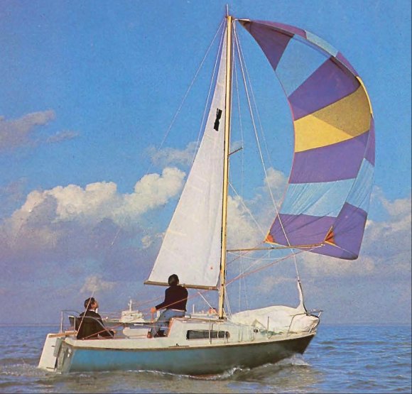 Foxcub 18 sailboat under sail