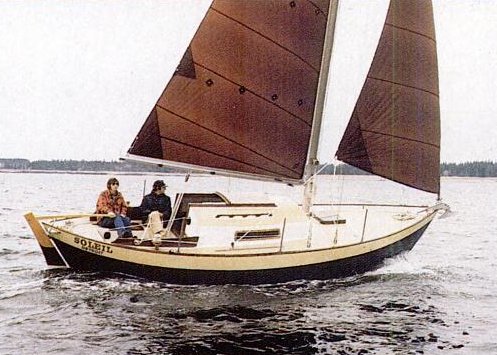 Frances 26 sailboat under sail