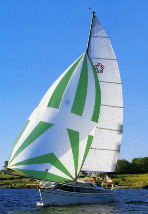 Freedom 29 sailboat under sail