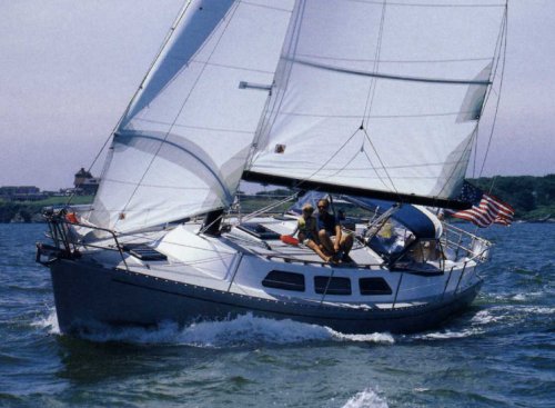Freedom 32 2 sailboat under sail