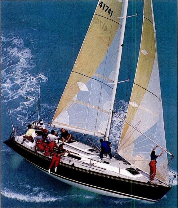 Frers 41 sailboat under sail