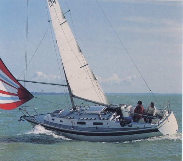 Fulmar 32 westerly sailboat under sail