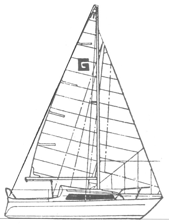 Galion 28 sailboat under sail