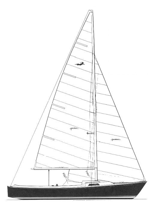 Gazelle 22 sailboat under sail