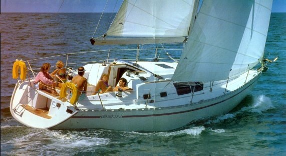 Gib Sea 362 sailboat under sail
