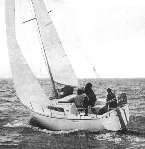Gib Sea 24 sailboat under sail
