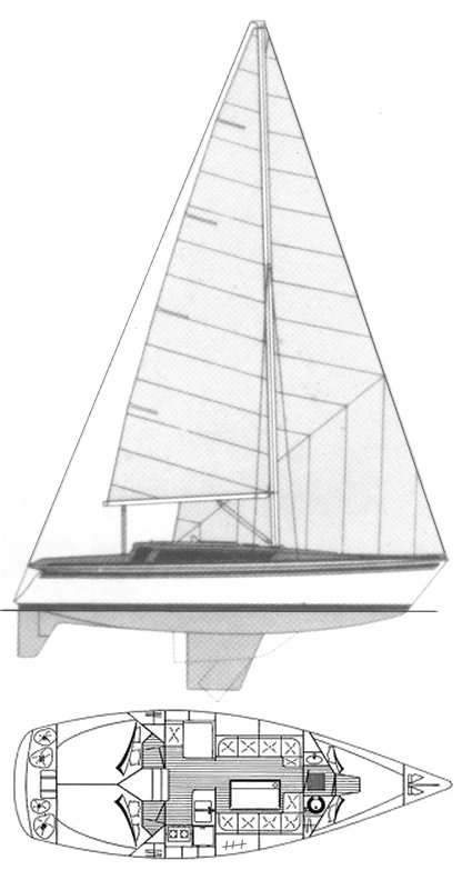 Gib Sea 96 sailboat under sail