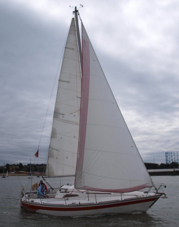 Gk 29 westerly sailboat under sail