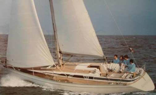 Grand soleil 343 jezequel sailboat under sail