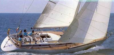 Grand soleil 45 frers sailboat under sail
