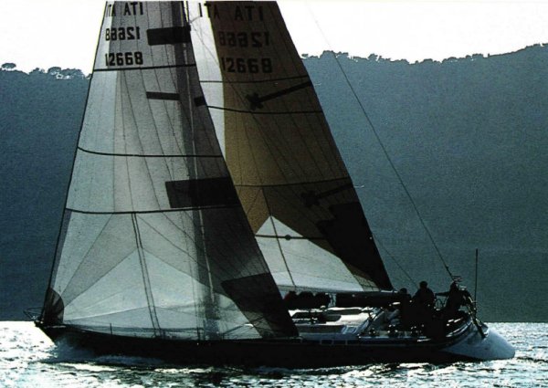 Grand soleil 50 1992 sailboat under sail