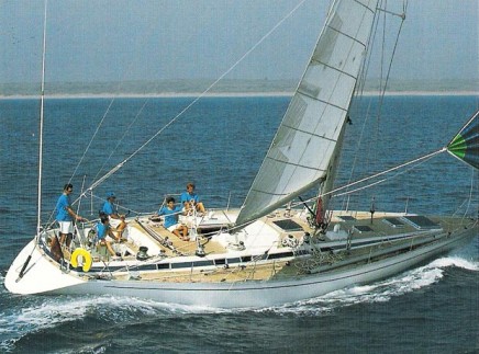 Grand soleil 52 frers sailboat under sail