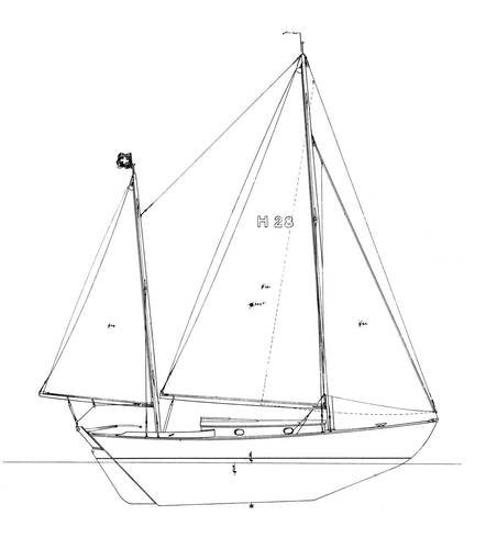 h 28 sailboat