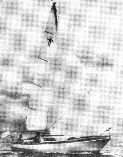 Haida 26 sailboat under sail