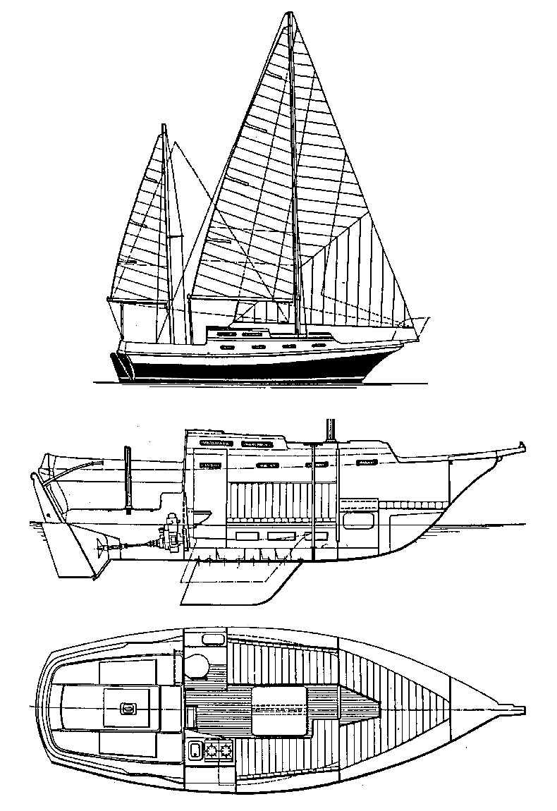 Halcyon clipper 26 sailboat under sail