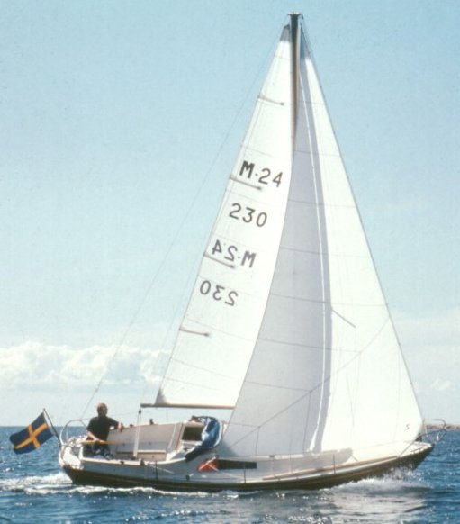Misil ii hallberg rassy sailboat under sail
