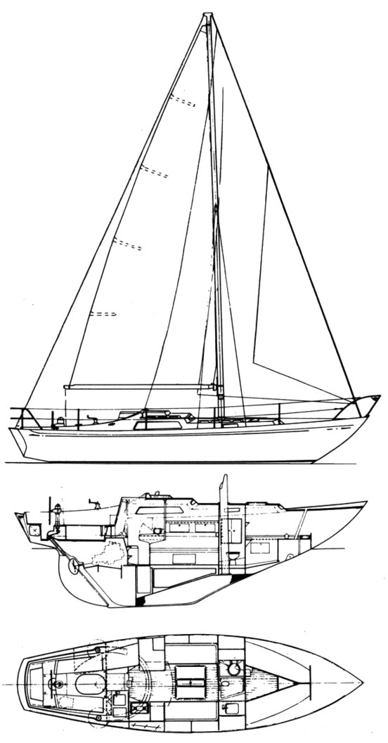 Nicholson 32 mk X - XI sailboat under sail
