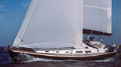 Hanse 411 sailboat under sail