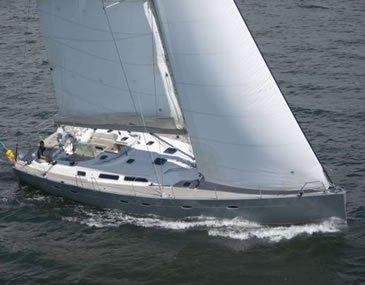 Hanse 531 sailboat under sail
