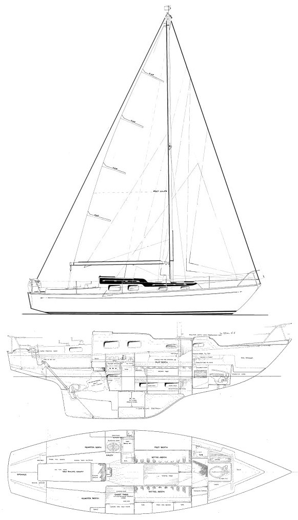 Harmony 31 sailboat under sail