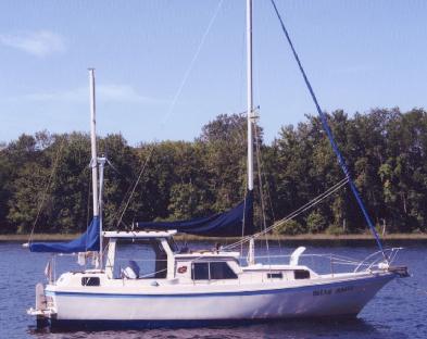Harstad 31 sailboat under sail
